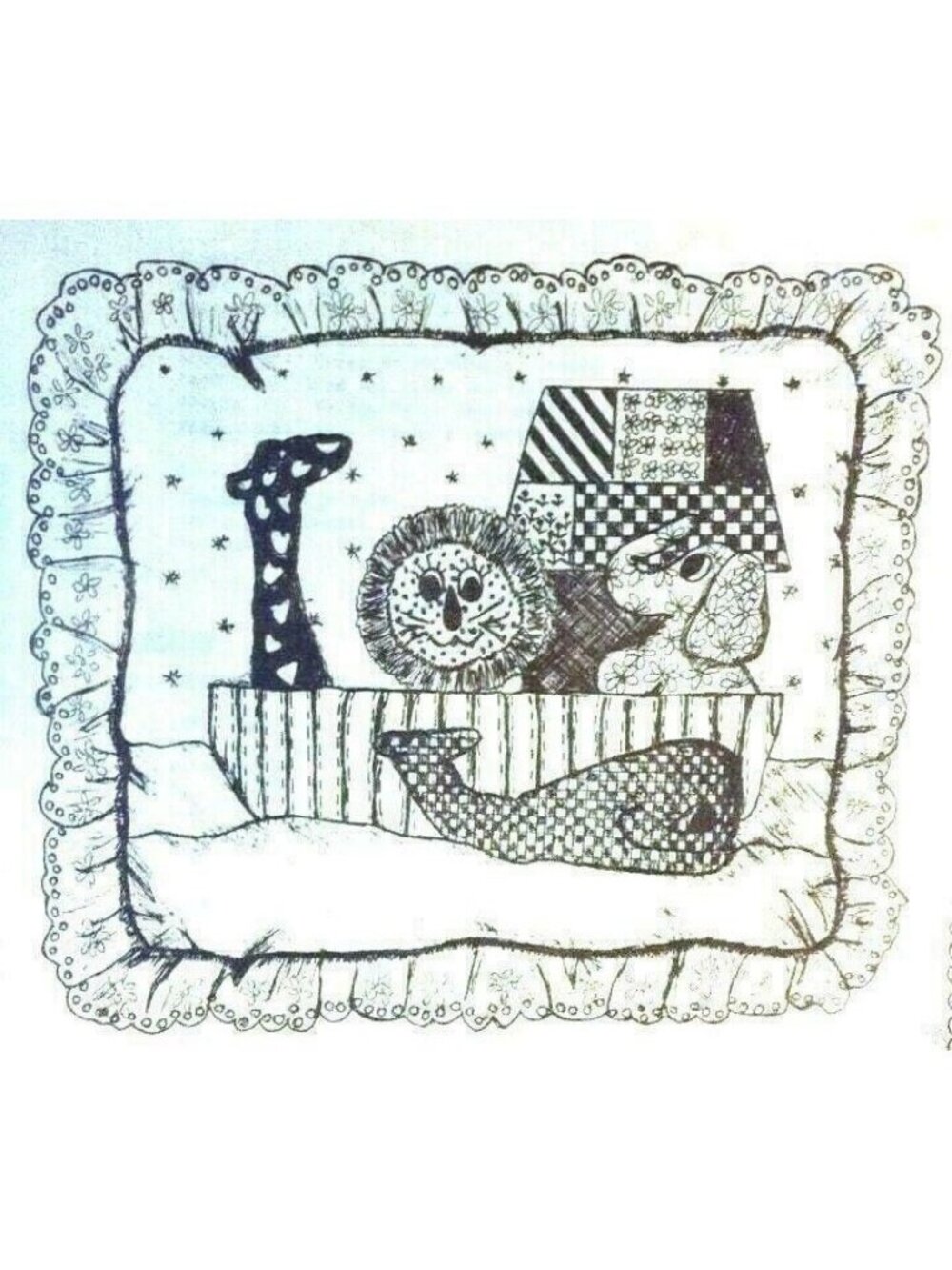 Vintage Sewing Pattern The Quiltworks Sewing P Ark Pocket Pillow P106 ONLY Uncut